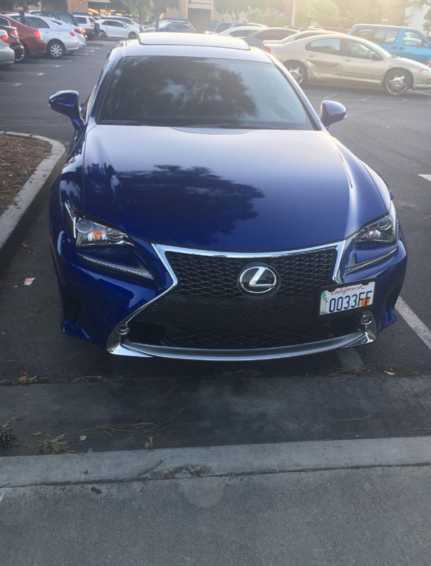 This Persons License Plate Is The Hex Code For The Exact Shade Of Blue Their Car Is