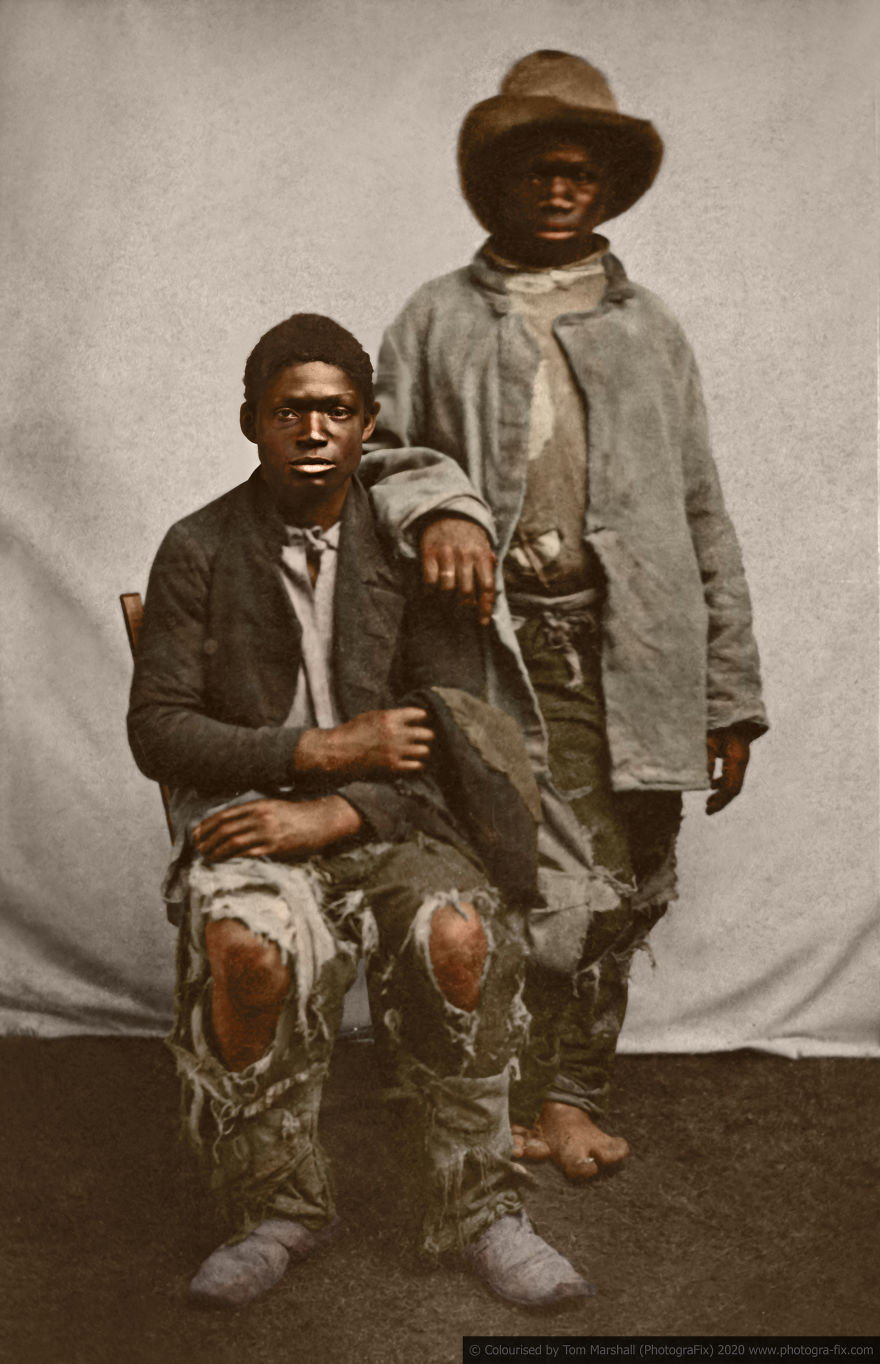 I Colourised 10 Photos From Over 160 Years Ago To Show The Horrors Of Life For Those Living Under Slavery