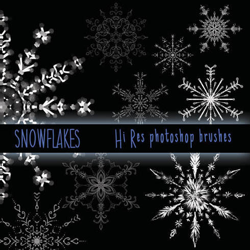 Hi Res Snowflake Brushes