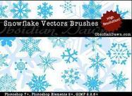 Snowflake Vector Brushes for Photoshop