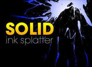 Solid Bläck Splatters