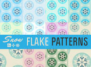 Deluxive Snow Flakes Tile Patterns