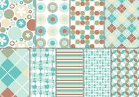 Turquoise and Rust Photoshop Pattern and Wallpaper Pack