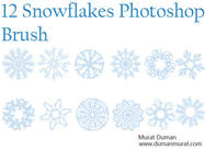 Free snowflakes photoshop brush