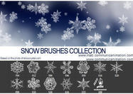 Real Snow Flakes Brushes