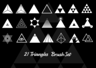 21 Triangle Brushes 