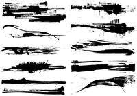 Dry Grunge Paint Stroke Brushes Pack