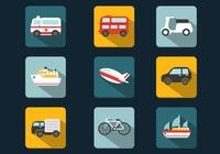 Shadowy Transportation PSD Icons Pack