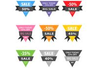 Stitched Triangle Sale Badge PSDs 