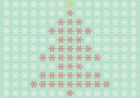 Snowflake Christmas Tree PSD and Snowflake Brush Pack