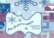 Winter Background Digital Paper Pack - set of 18