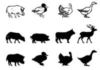 Farm Animal Brushes Silhouettes Pack