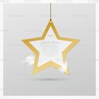 Golden Holiday Star PSD Background