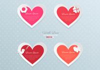 Paper Valentine's Day Heart PSD Pack