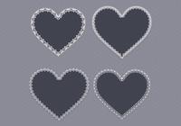 Black Lace Heart PSD Pack Two