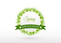 Goodbye Winter Spring Banner PSD