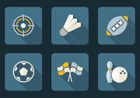 Flat Sport Icons PSD Set