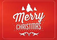 Red Merry Christmas PSD Background