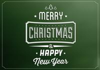 Emerald Merry Christmas PSD Background