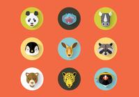 Wild Animals Portraits PSD Set