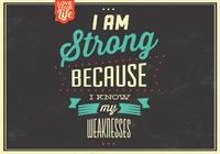 I am Strong PSD Background