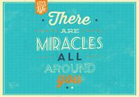 Miracles Quote PSD Background