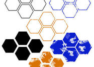 Regular & Distressed Hexagon Brushes