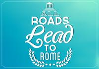 Teal All Roads Lead to Rome PSD Background