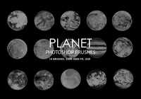 Free Abstract Planet Photoshop Brushes