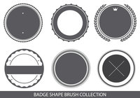 Badge Shapes Brush Collection