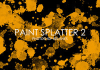 Free Paint Splatter Photoshop Brushes 2