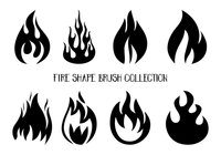 Fire Shapes Brush Collection