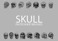 Free Skull Photoshop Brushes 1