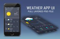 Weather App UI PSD 