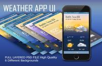 Weather App UI PSD 