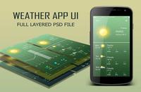 Weather App UI PSD 