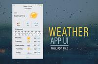 Weather App UI PSD