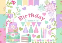 Happy Birthday Elements PSD  