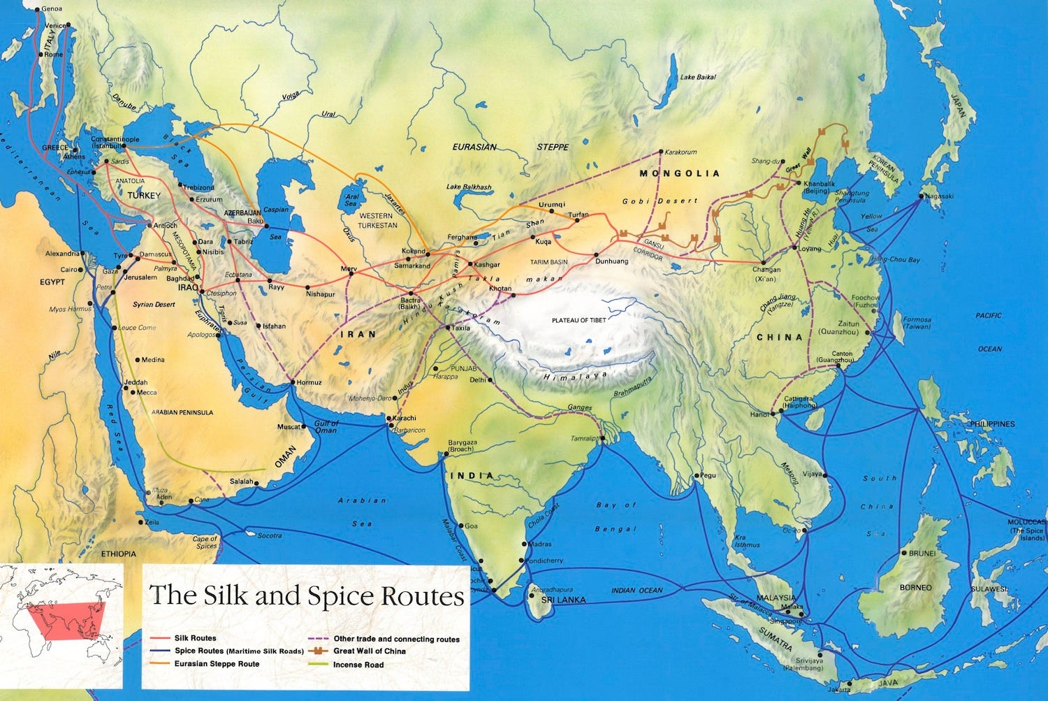 New Silk Road Map