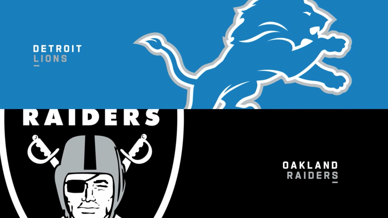 Highlights Raiders vs. Lions Week 9