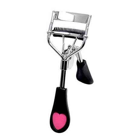 스테인리스 스틸 Eyelash Curler with 빌트인 Comb Pinch Pain-Free 호환 : Any Eye Shapes and Sizes (블, 상세 설명 참조0