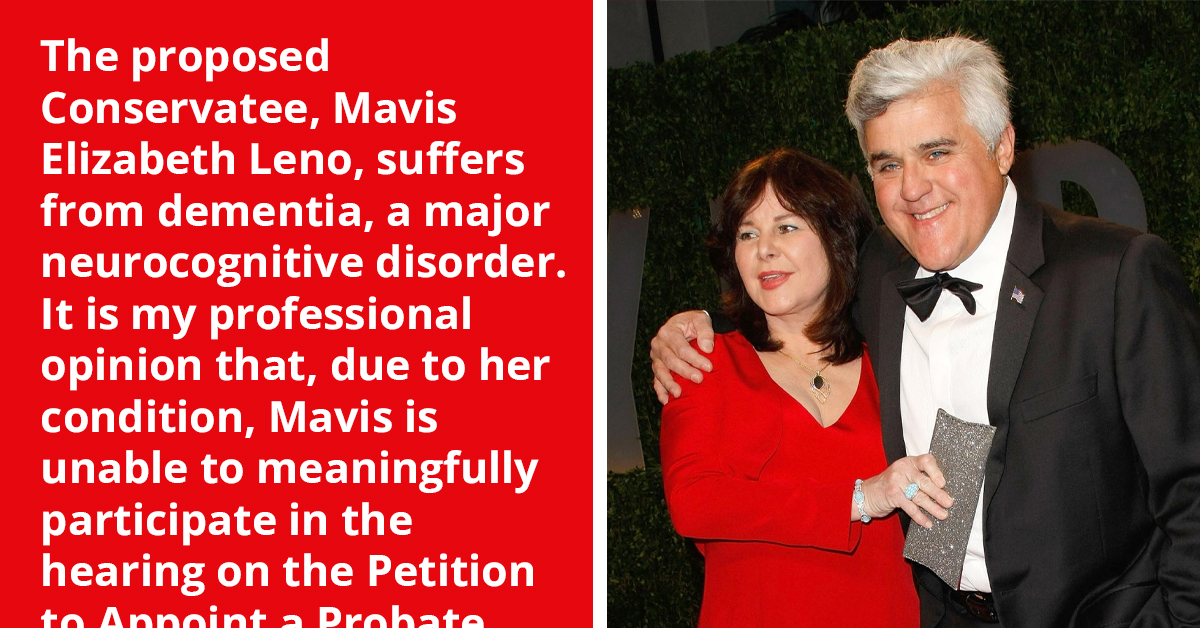 Jay Leno Takes Legal Leap To Secure Mavis' Tomorrow In The Wake Of Her Ongoing Battle With Dementia