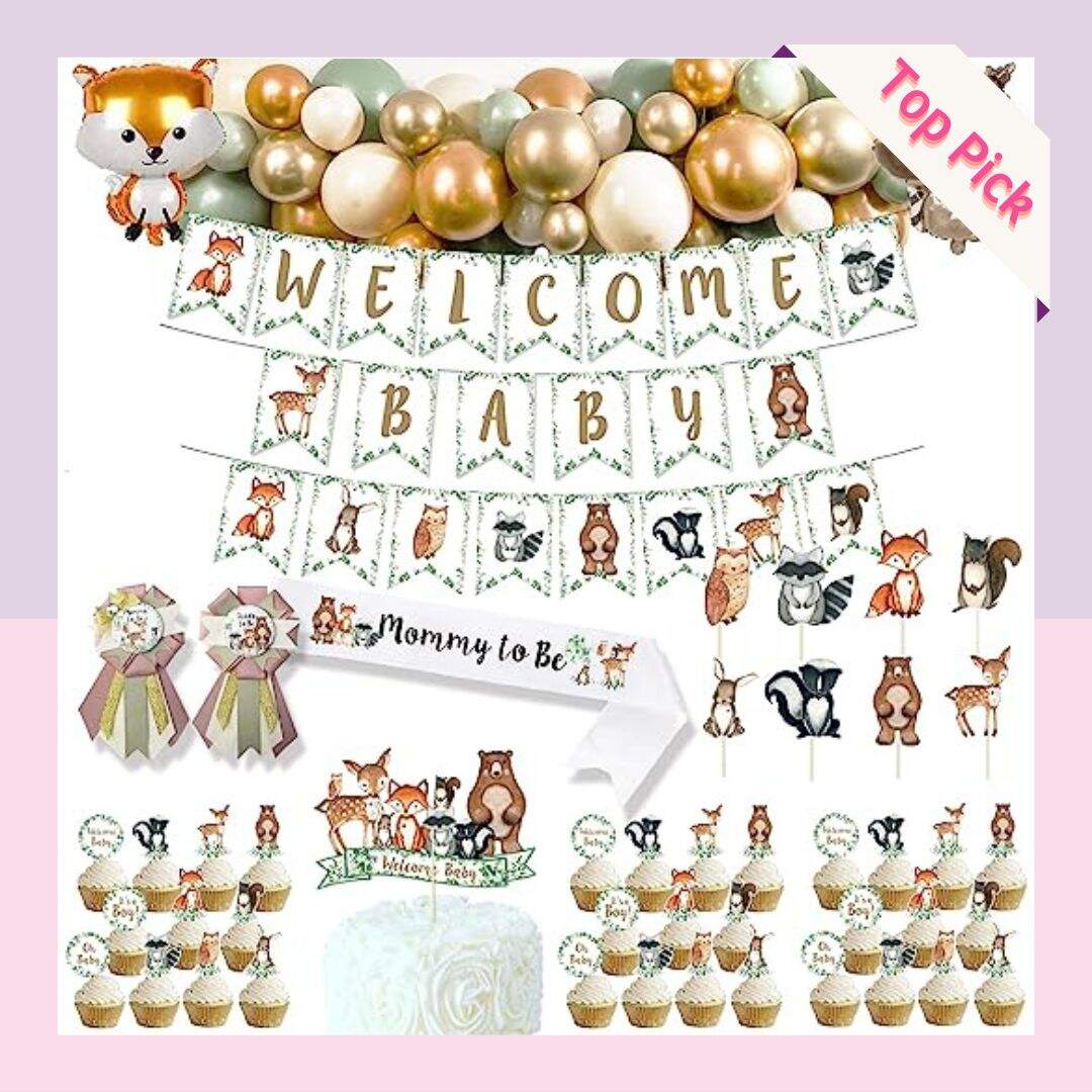 Woodland Baby Shower Decoration Kit