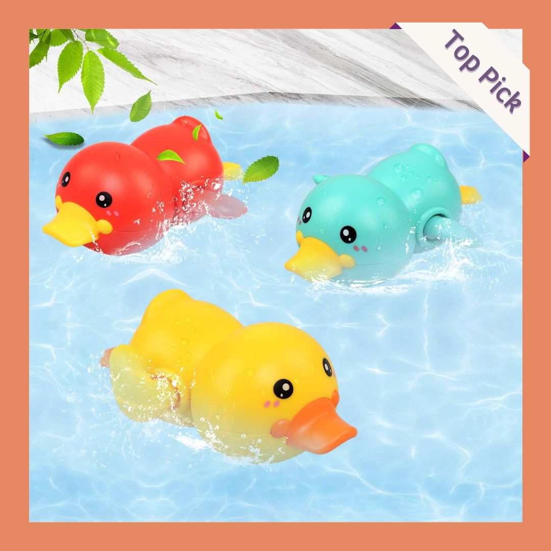 BelleStyle Baby Swimming Duck Floating Toys