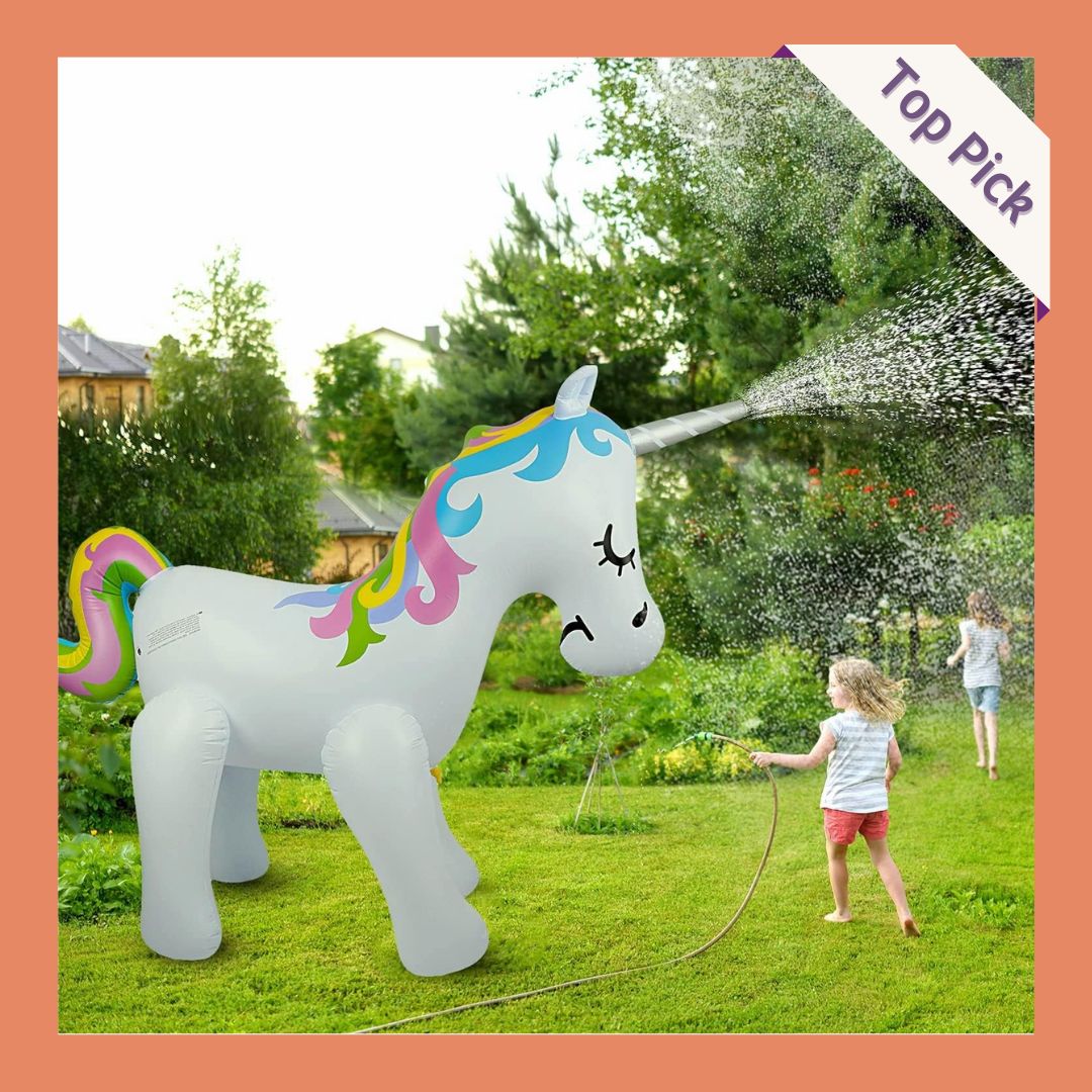 JOYIN Inflatable Unicorn Yard Sprinkler