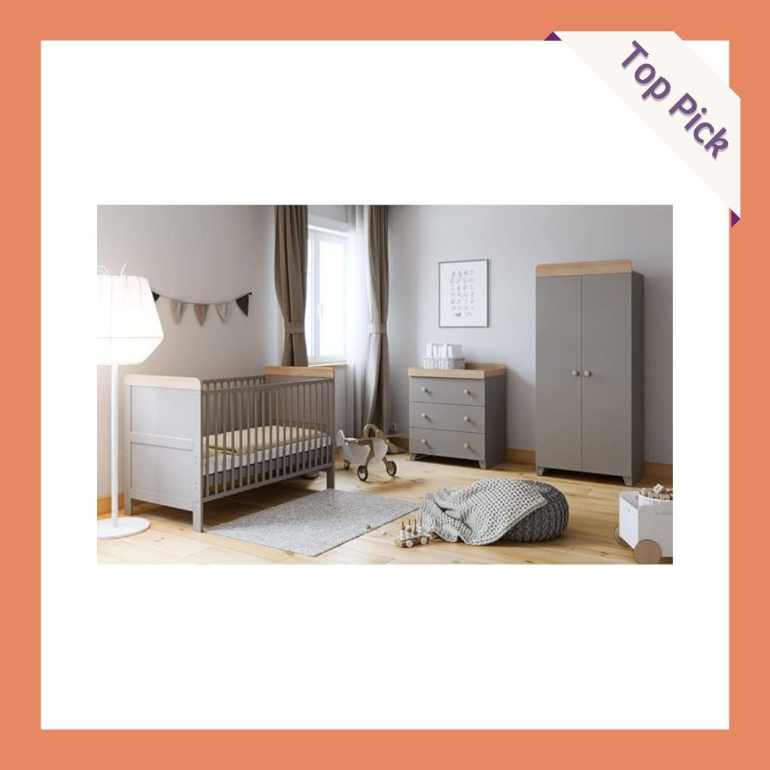 Little Acorns Classic 3 Piece Nursery Bedroom Set