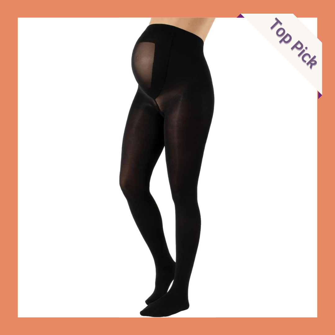 Opaque Plus Size Maternity Tights