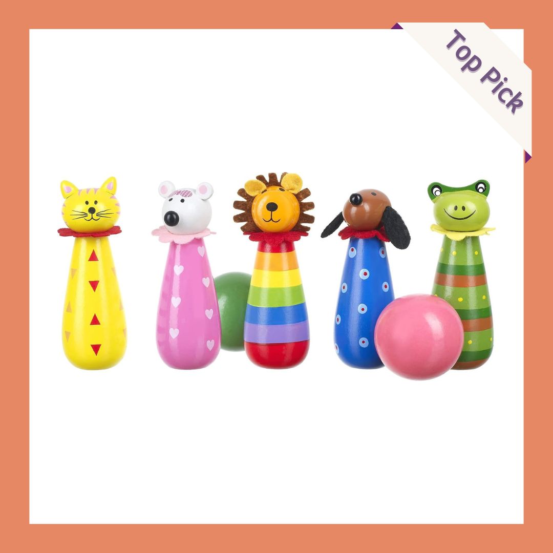 Orange Tree Toys Animal Wooden Skittles