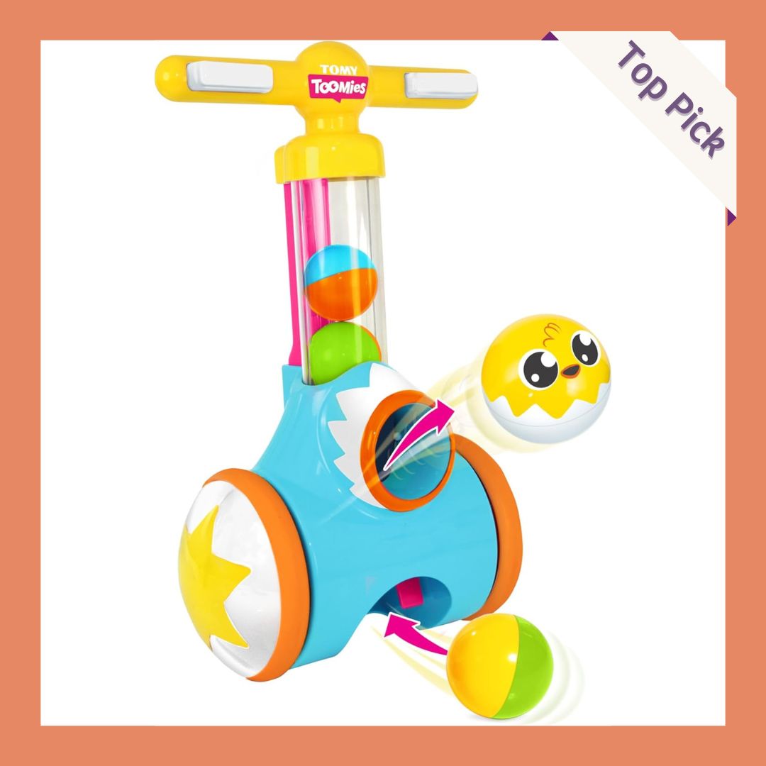 TOMY Toomies Pic and Pop Push Along Ball Popper