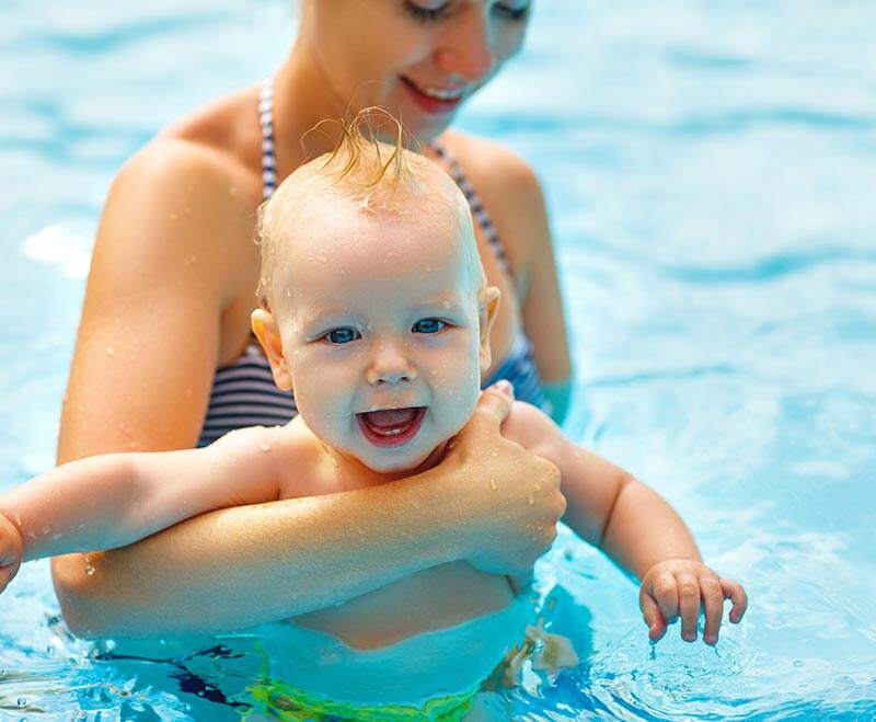 when can you take a baby swimming